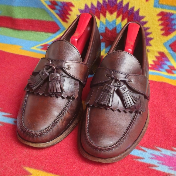 Allen Edmonds Enfield Tassel Loafers Mens Size 10.5 D Brown Kiltie Slip On Shoes main image 12